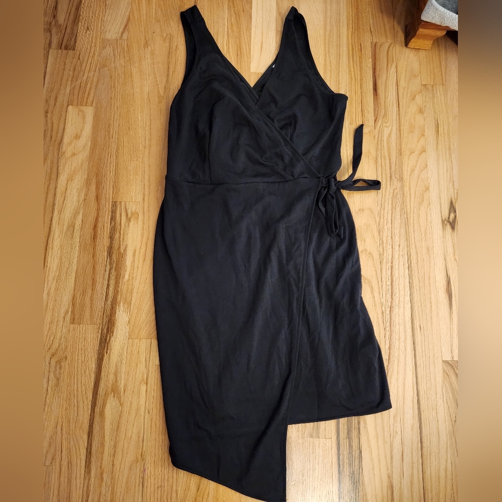Asymmetrical wrap dress